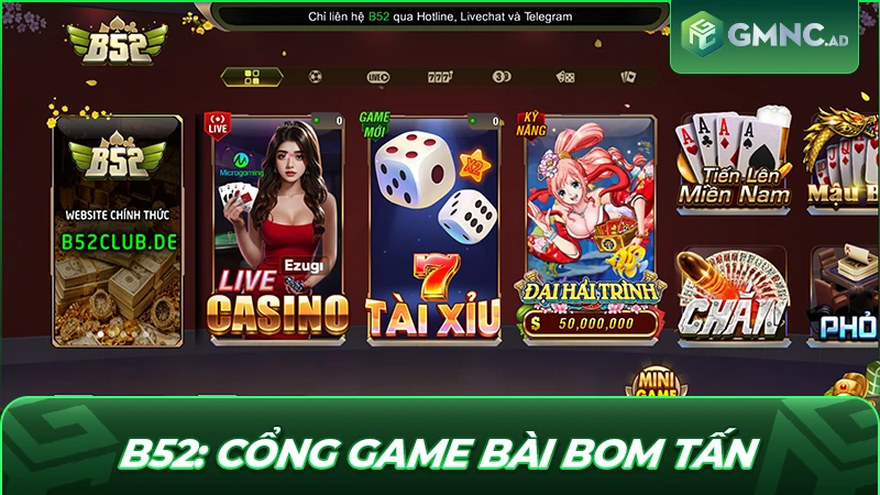 B52: Cổng Game Bài Bom Tấn Uy Tín Bậc Nhất 2026