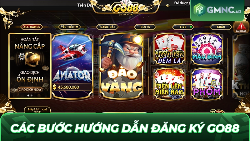 Các bước hướng dẫn đăng ký Go88 an toàn nhất