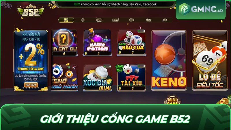 Giới thiệu cổng game B52