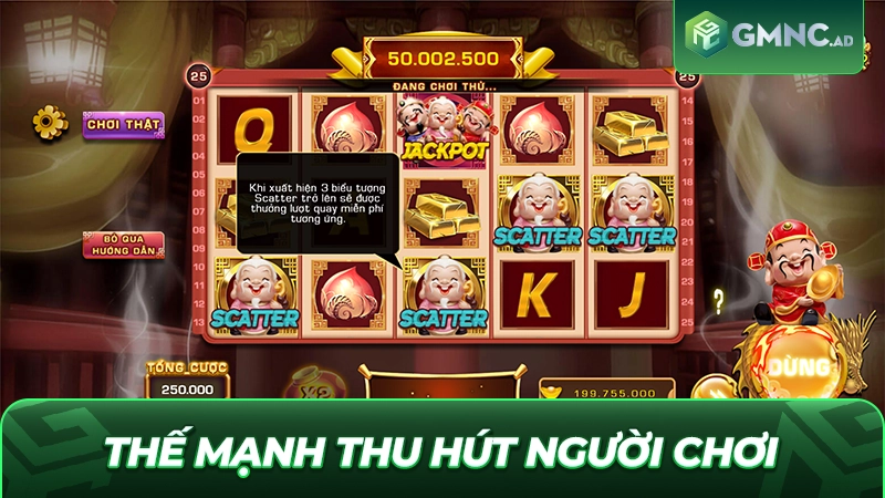 Thế mạnh thu hút người chơi đến với quay hũ Phúc Lộc Thọ