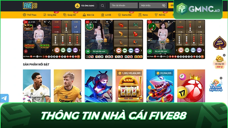 Thông tin nhà cái Five88